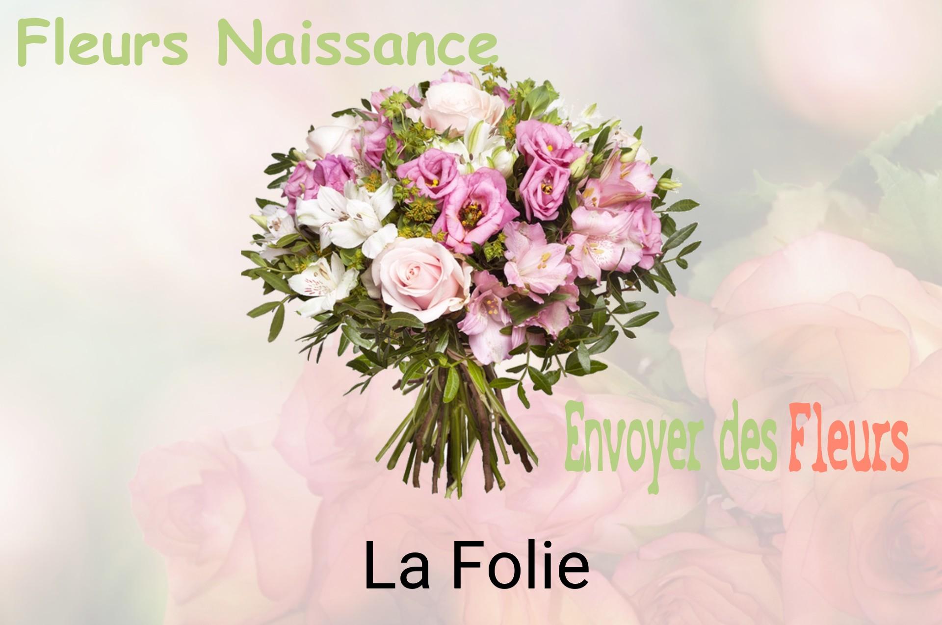 Bouquet de fleurs de naissance livré à La Folie